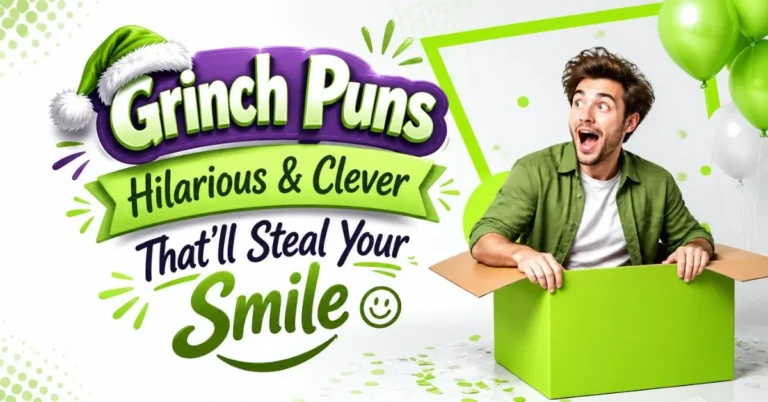 Grinch Puns Hilarious & Clever That'll Steal Your Smile