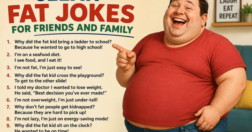  Clean Fat Jokes for Friends and Family