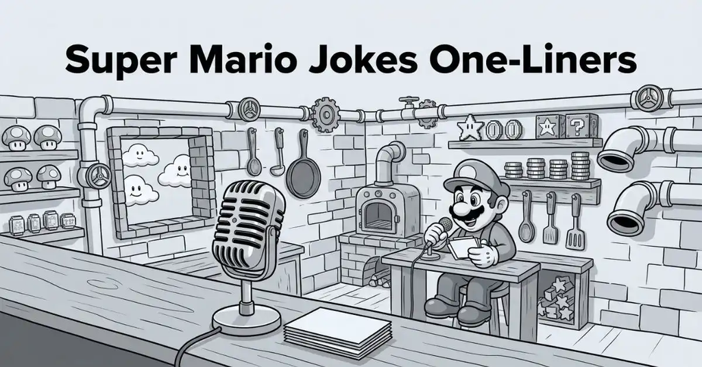 Short Super Mario Jokes one-liners Sharp, nostalgic, and fun one-liners guaranteed to make every retro gamer smile.