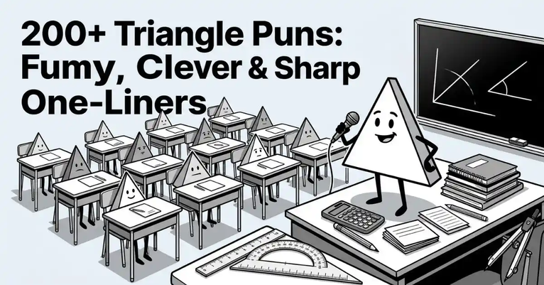 200+ Triangle Puns: Funny, Clever & Sharp One-Liners Hilarious Best Triangle Puns & One-Liners Triangle Puns About Love & Relationships